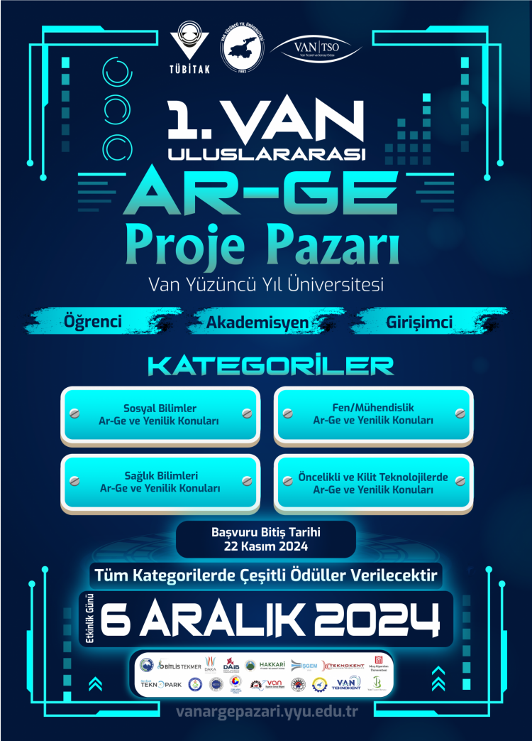 1. Van Uluslararası Ar-Ge Proje Pazarı