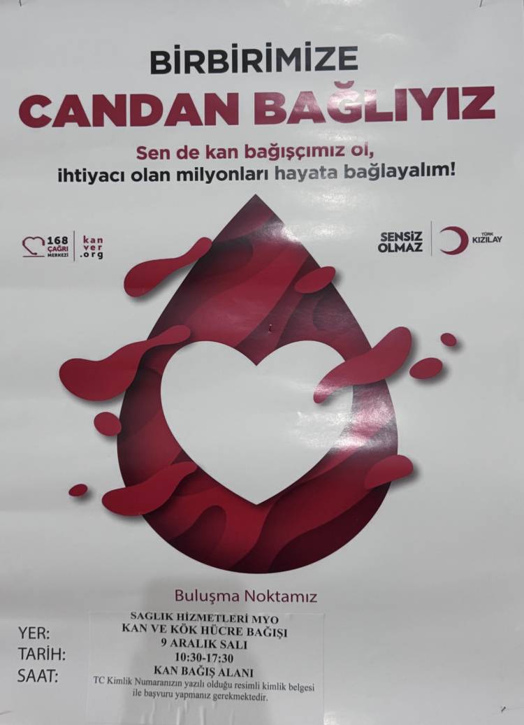 SAĞLIK HİZMETLERİ MYO KAN VE HÜCRE BAĞIŞI