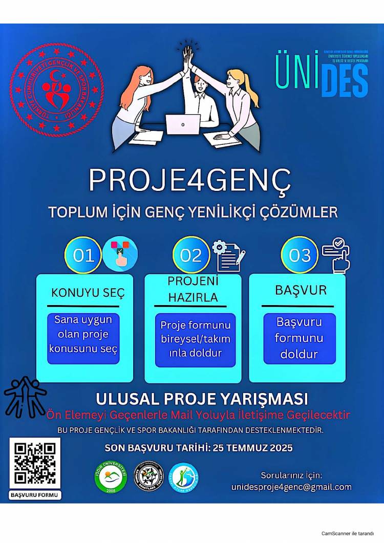 PROJE4GENÇ: Toplum İçin Genç Yenilikçi Çözümler